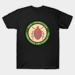 Geo-Anarchism, Landlords Are Parasites T-Shirt